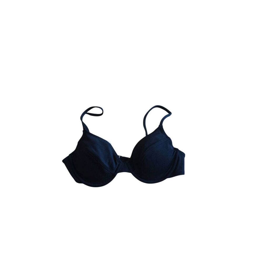 La blanca womens Sz 12 black push up bikini top